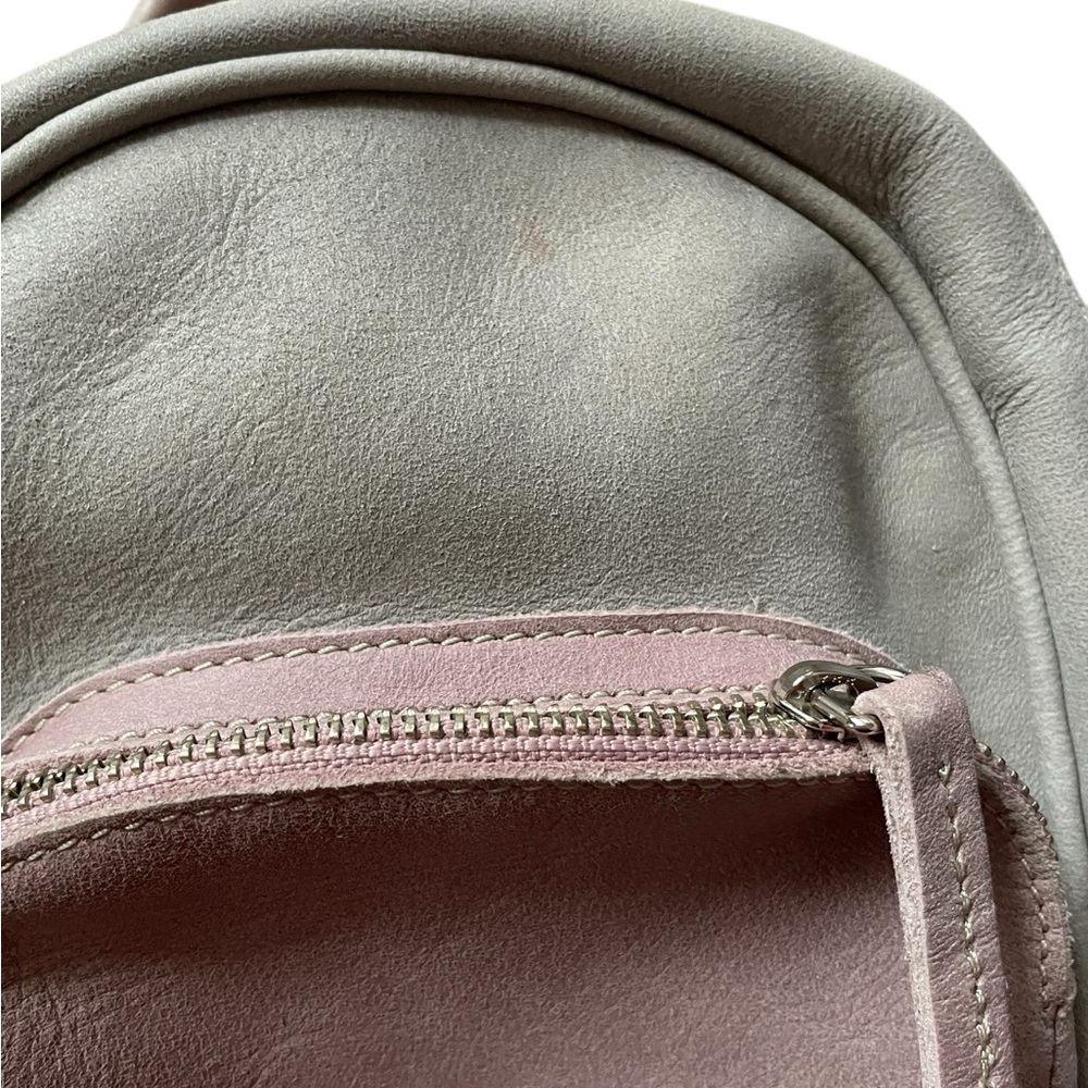 Roots Pastel Pink and Gray Women's Backpack - Picture 9 of 12